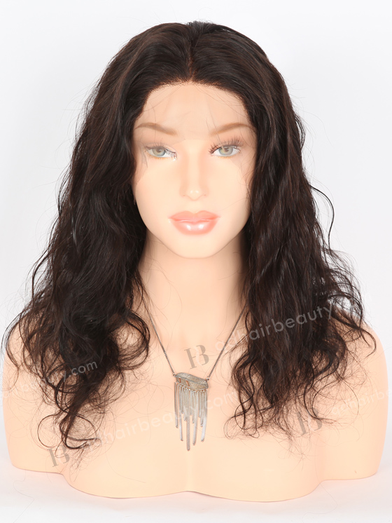 In Stock Brazilian Virgin Hair 14" Natural Wave Natural Color Full Lace Wig FLW-04013